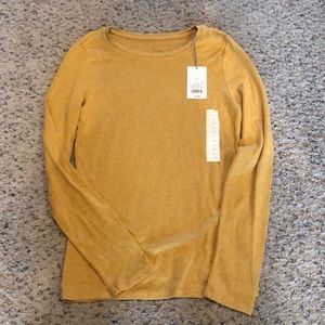 Mustard Long Sleeve Shirt. Size Small